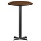 Emma and Oliver 24" Round Laminate Table Top with 22"x22" Bar Height Table Base